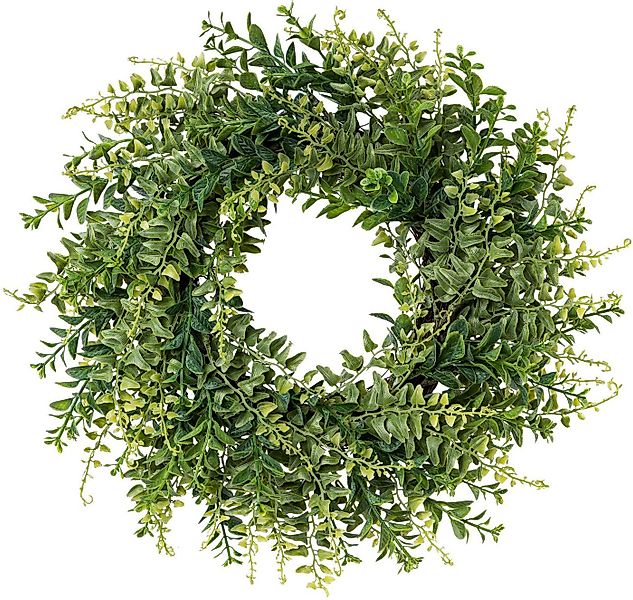 Kunstkranz Farn-Mix-Kranz, Creativ green, Höhe 43 cm, mit zahlreichen Farnz günstig online kaufen