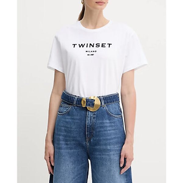 Twin Set  3/4 Jeans T-SHIRT CON LOGO Art. 252TP2050 günstig online kaufen