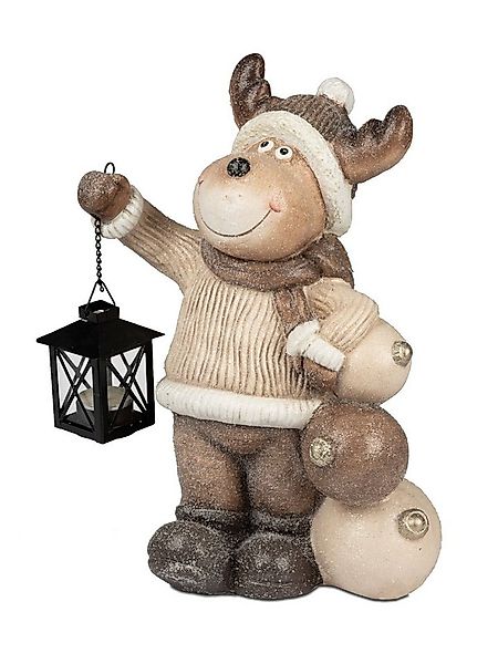 formano Dekofigur Winterzeit, Farbe: Creme, Motiv: Elch günstig online kaufen