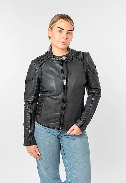 Mauritius Lederjacke "MWGionna" mit Bikerkragen günstig online kaufen
