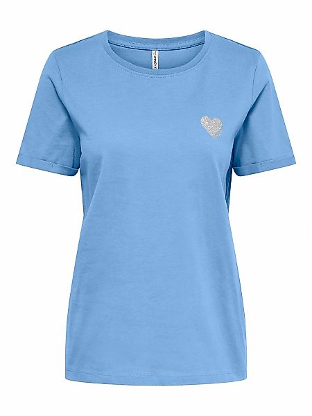 ONLY Kurzarmshirt "ONLKITA – T-Shirt mit Logo-Print und Rundhalsausschnitt" günstig online kaufen
