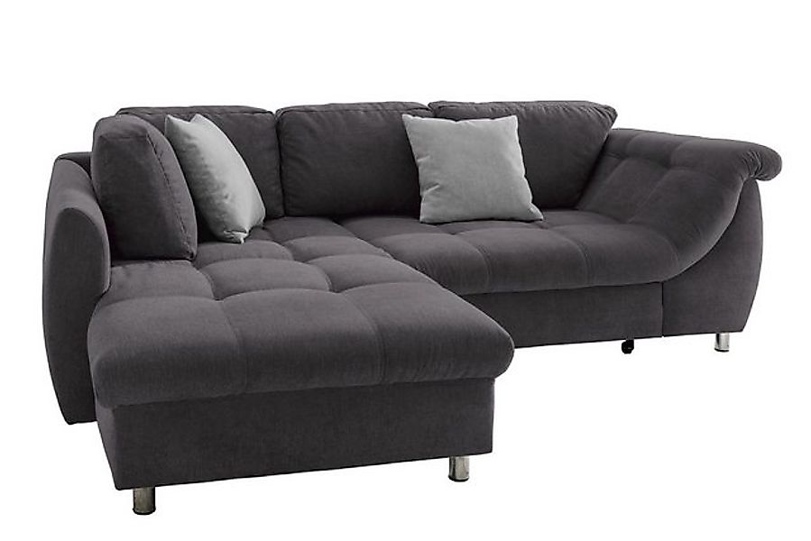 luma-home Ecksofa 17008, Ottomane links, Bettfunktion, günstig online kaufen