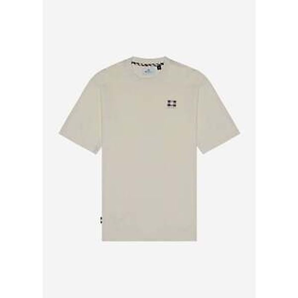 Aquascutum  T-Shirts & Poloshirts Rubber patch t-shirt - old white günstig online kaufen