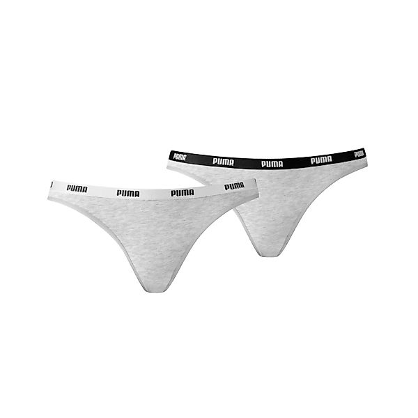 PUMA Bikinislip "PUMA WOMEN BIKINI 2P", (2er Pack), Low-Rise Design, flache günstig online kaufen