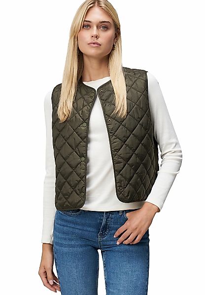 Zero Strickweste "zero Damen Steppweste mit Knopfleiste", Knopfleiste günstig online kaufen