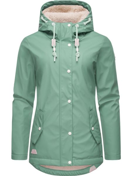 Ragwear Regenjacke "Marge" mit Kapuze warm gefütterter Damen Winter Regenma günstig online kaufen