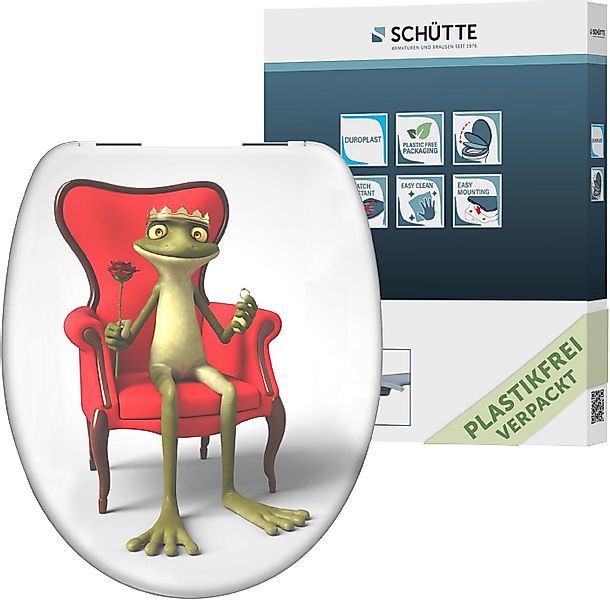 Schütte WC-Sitz Frog King, Duroplast, mit Absenkautomatik günstig online kaufen