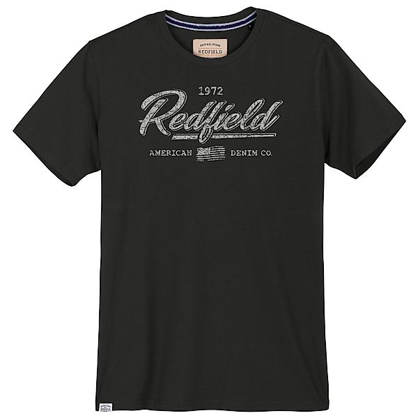 redfield Rundhalsshirt Redfield T-Shirt Übergröße Vintage-Logoprint günstig online kaufen