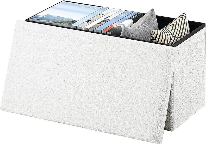 EUGAD Sitzhocker (1 St), Faltbarer mit Stauraum & Deckel, 80 L günstig online kaufen