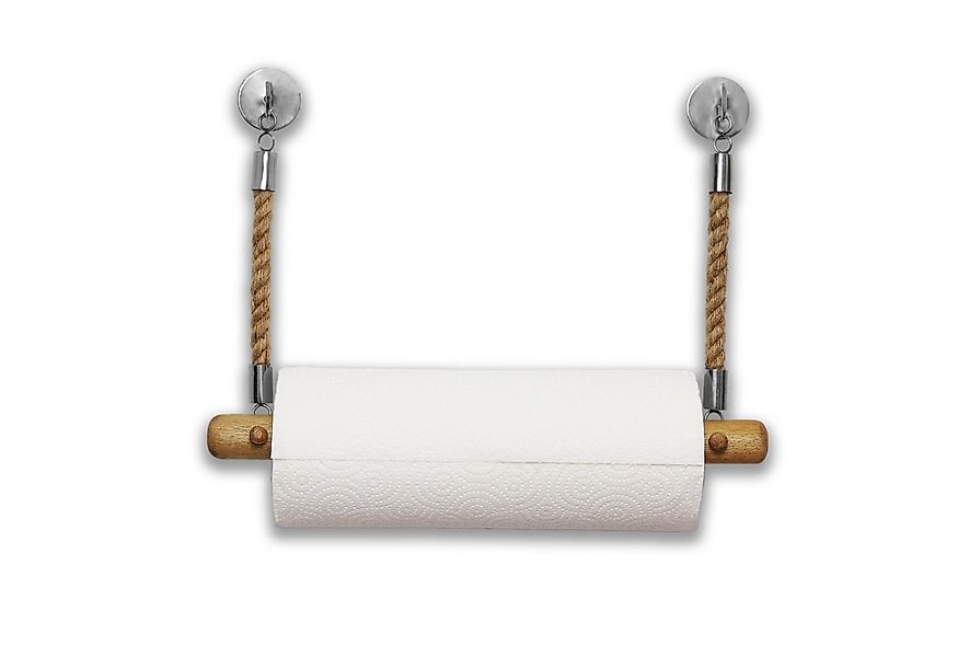 DEKAZIA Küchenrollenhalter ohne Bohren Holz Wandrollenhalter Papierrollenha günstig online kaufen