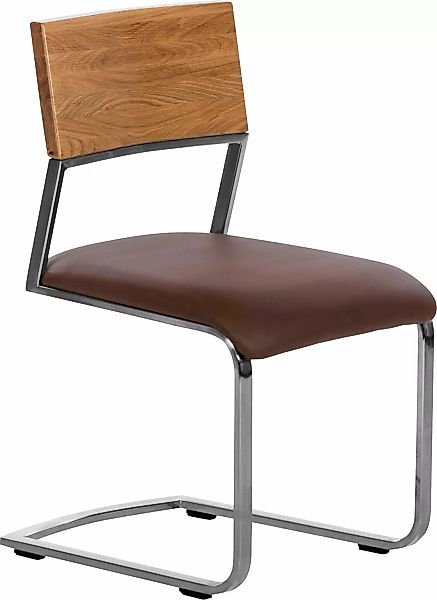 Places of Style Freischwinger "Aurea", Kunstleder, gefertigt mit massiver W günstig online kaufen
