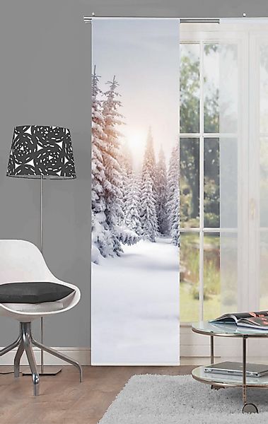 HOME WOHNIDEEN Schiebegardine Home Wohnideen Schiebevorhang günstig online kaufen