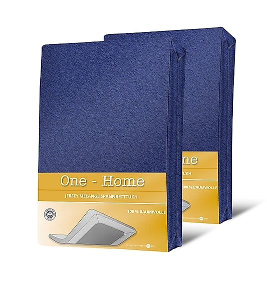 One Home Spannbettlaken Melange Jersey, Jersey, günstig online kaufen