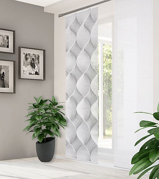 HOME in green Schiebegardine "LAMIRA" Paneelwagen 1 Stk. tlg. DIGITALBEDRUC günstig online kaufen