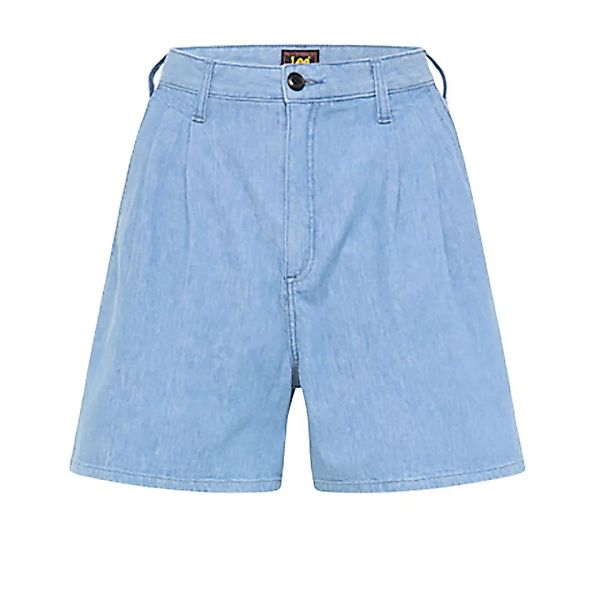 Lee Stella Pleated Jeans-shorts 27 Light Linnen günstig online kaufen