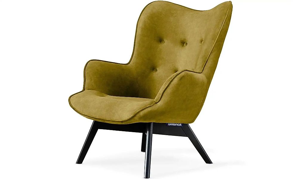 KONSIMO Sessel  Glori ¦ gelb ¦ Maße (cm): B: 78 H: 94 Polstermöbel > Sessel günstig online kaufen