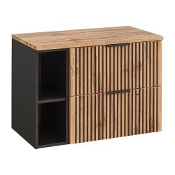 Lomadox Waschbeckenschrank XANTEN-56 mit Regal in günstig online kaufen