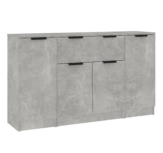 vidaXL Sideboard Sideboards 3 Stk. Betongrau Holzwerkstoff (3 St) günstig online kaufen
