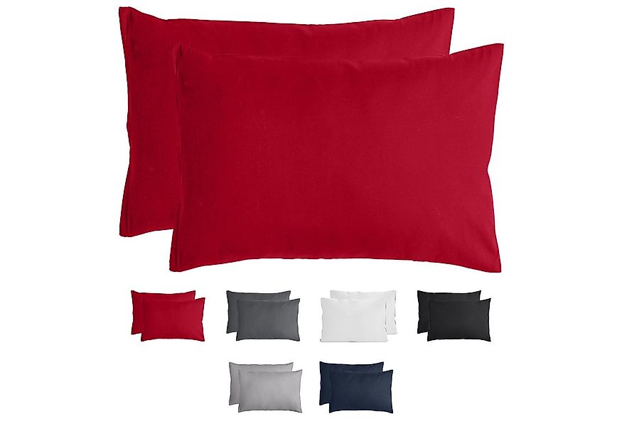 Komfortec Kissenbezug Premium Kopfkissenbezug, gebürstet 100% Mikrofaser 90 günstig online kaufen