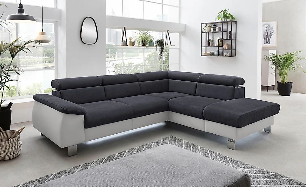 COTTA Polstergarnitur "Komaris L-Form", (Set), Set bestehend aus: Ecksofa m günstig online kaufen