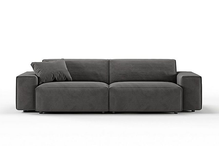 KAWOLA 3-Sitzer RANI, Sofa Couch Cord verschiedene Farben 256x101 cm günstig online kaufen