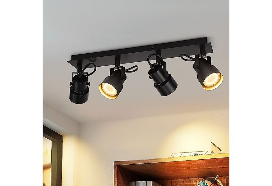 Nettlife Deckenstrahler Deckenstrahler Schwarz 350° Drehbar GU10, Drehbar, günstig online kaufen