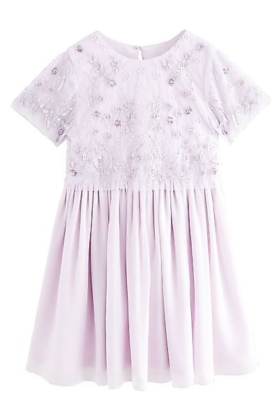 Next Tüllkleid Verziertes Mesh-Kleid mit Pailletten günstig online kaufen