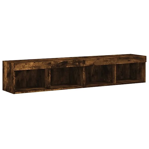 vidaXL TV-Schränke mit LED-Leuchten 2 Stk Räuchereiche 80x30x30 cm 837150 günstig online kaufen