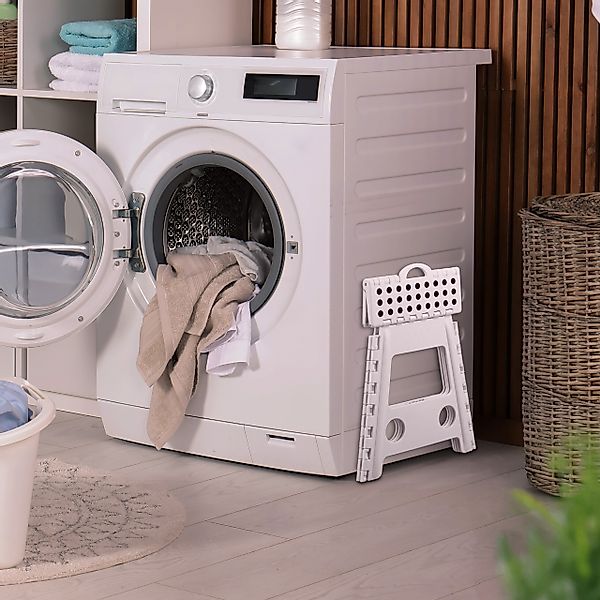 relaxdays Campinghocker Faltbarer Klapphocker XL weiß günstig online kaufen