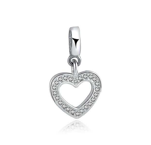 PANDACHARMS Bead Herz mit Steinen Anhänger für Charm Armband, 925er Silber, günstig online kaufen
