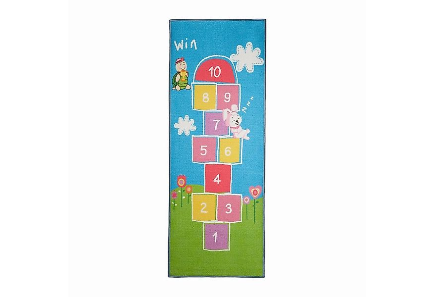 relaxdays Kinderteppich Hüpfspiel 180 x 70 cm, Höhe: 4 mm günstig online kaufen