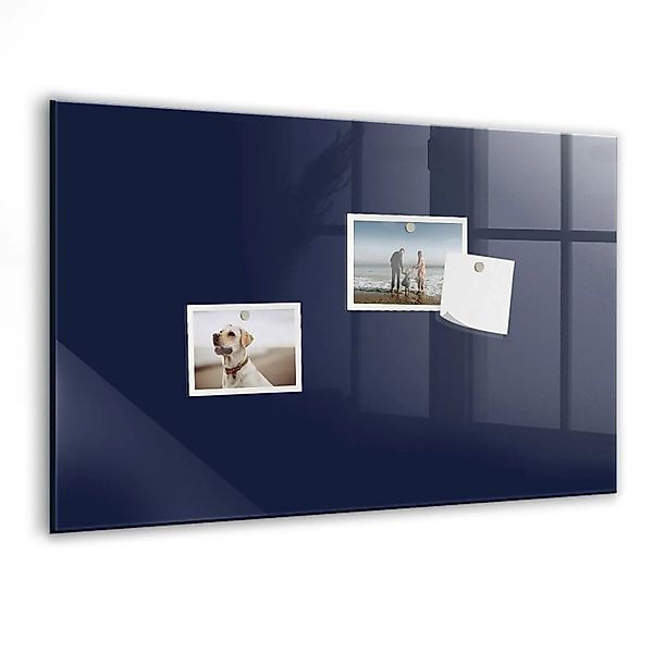 Tulup Magnetische Glastafel Farbe Dunkelmarineblau 60x40 cm Magnettafel Mit günstig online kaufen