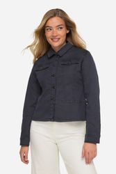 Laurasøn Sommerjacke Jeansjacke Hemdkragen Zierbänder Langarm günstig online kaufen