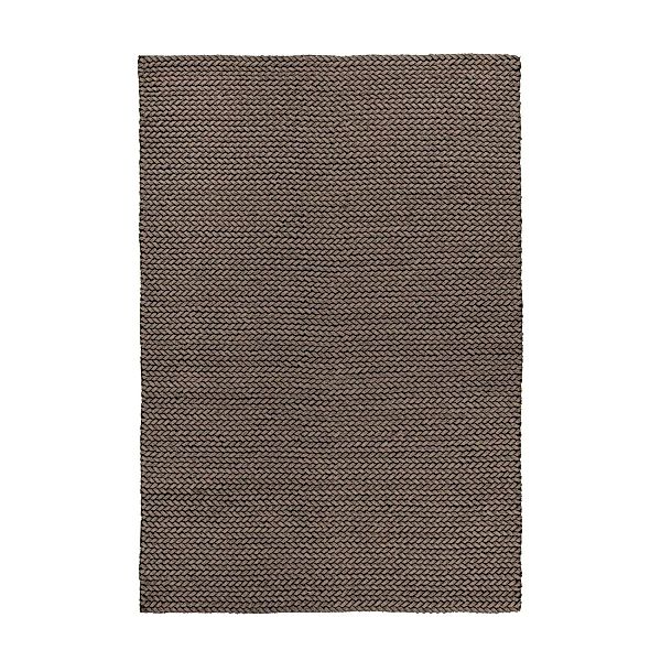 MeGusta Flachflor Teppich Uni Taupe Handgewebt 120 x 170 cm günstig online kaufen