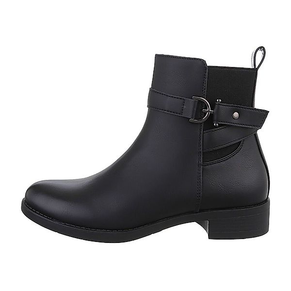 Ital-Design Damen Elegant Chelseaboots Blockabsatz Flache günstig online kaufen