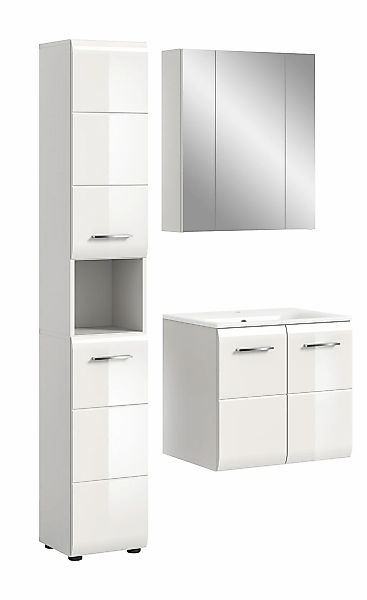 INOSIGN Badezimmer-Set, (Set, 4 St.), Florenz, Badkombination 4-tlg., Weiß günstig online kaufen