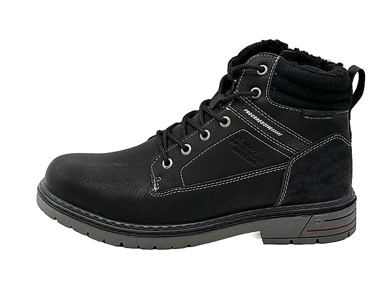 Nowaland Herren Bootsschuh Winterstiefel Schnürung & Reißverschluss, Rutsch günstig online kaufen