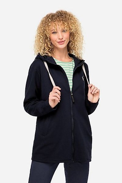 Laurasøn Sweatjacke Hoodiejacke extra lang Kapuze günstig online kaufen