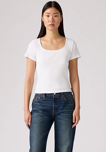 Levis T-Shirt "ESSENTIAL SQRD NE", Feinrippqualität günstig online kaufen