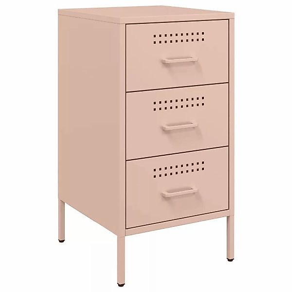 vidaXL Nachttisch Rosa 36x39x68 cm Kaltgewalzter Stahl Modell 1 günstig online kaufen