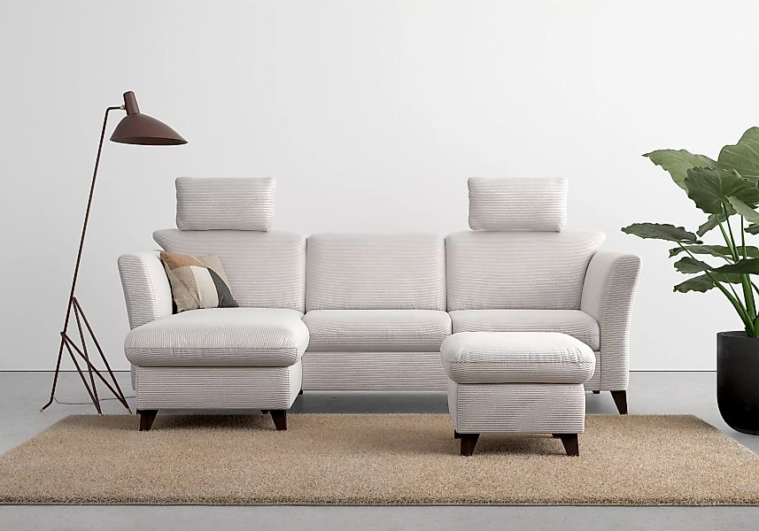 Home affaire Ecksofa "Trelleborg L-Form", wahlweise mit Bettfunktion und Be günstig online kaufen
