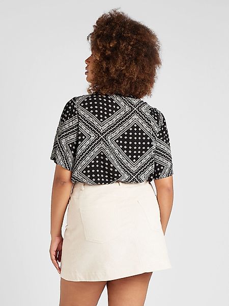 ONLY CARMAKOMA Kurzarmbluse CARCHERRY (1-tlg) Plain/ohne günstig online kaufen