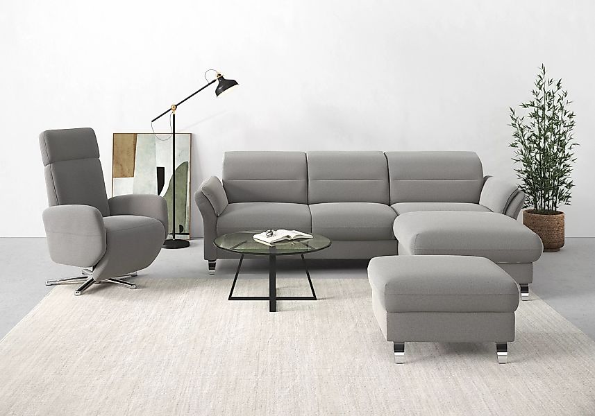 sit&more Ecksofa Grenoble L-Form mit Federkern, wahlweise mit Bettfunktion, günstig online kaufen