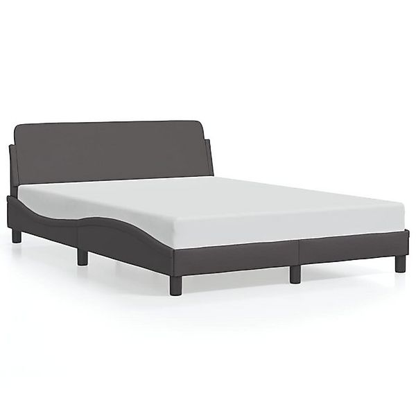 vidaXL Bettgestell, Bettrahmen mit Kopfteil Cappuccino-Braun 120x200 cm Kun günstig online kaufen