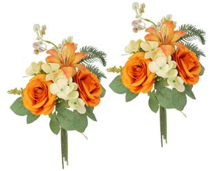 I.GE.A. Kunstblume "Kunstblumen-Strauß Rosen Lilien Hortensie" Blumenstrauß günstig online kaufen