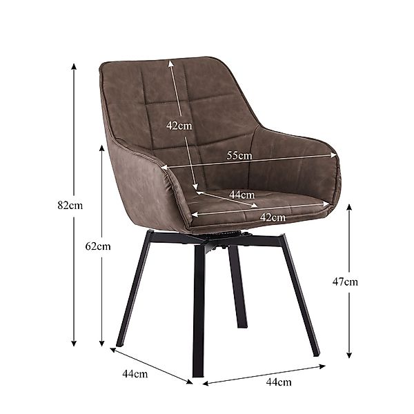 Ofcasa Esszimmerstuhl Kunstlderstuhl (2er Set, 1 günstig online kaufen