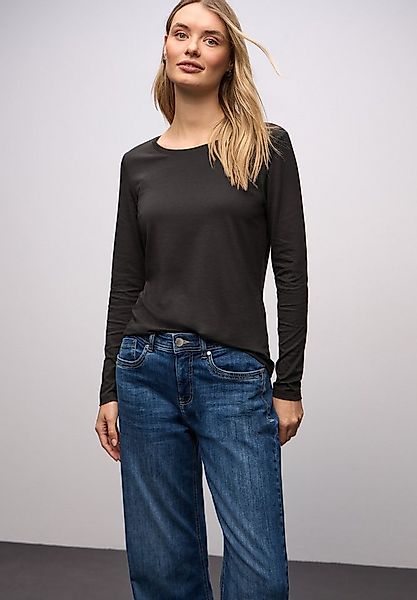 STREET ONE Rundhalsshirt unifarben günstig online kaufen