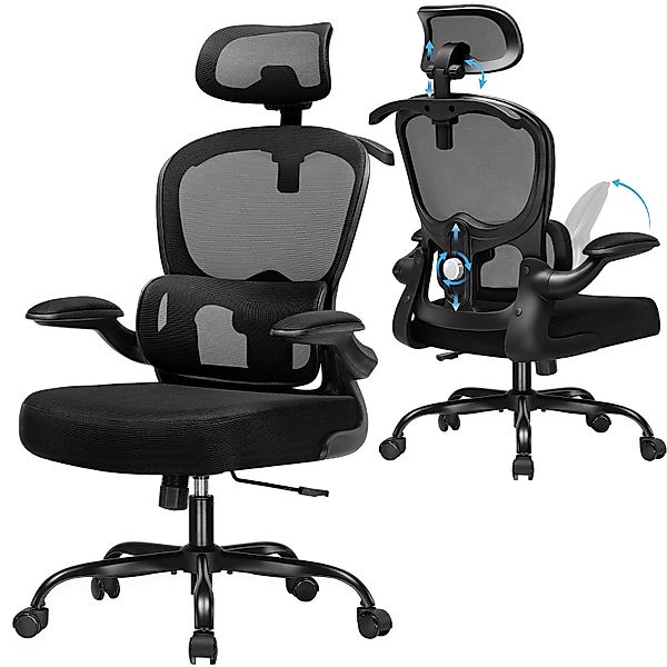 COMHOMA Bürostuhl Ergonomischer Schreibtischstuhl mit 3D günstig online kaufen