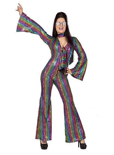Metamorph Kostüm Psychedelischer Disco Catsuit, Dieser 70er Disco Dress mac günstig online kaufen