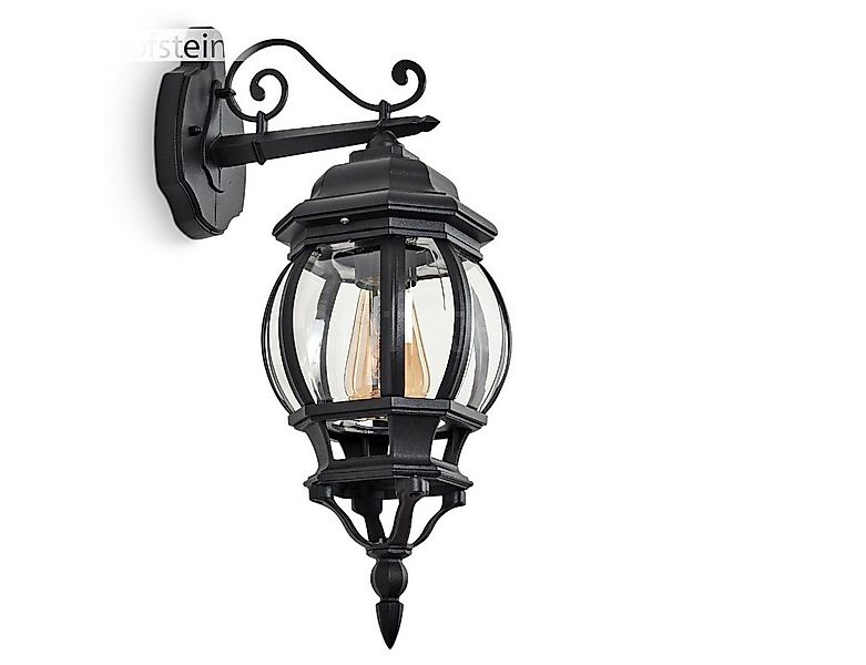 hofstein Außen-Wandleuchte »Meyen« Wandlampe abwärts aus Metall/Glas in Sch günstig online kaufen